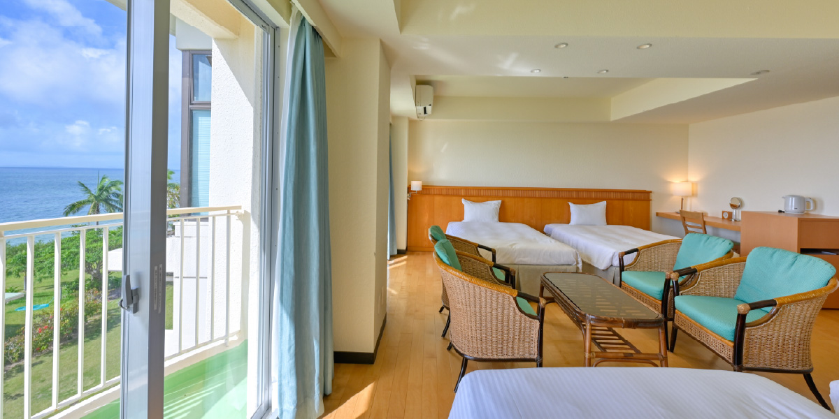 本館客室「デラックスオーシャンビュー」のご紹介｜石垣島ビーチホテル