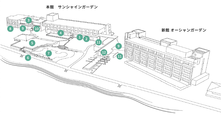 石垣島ビーチホテル 館内マップ